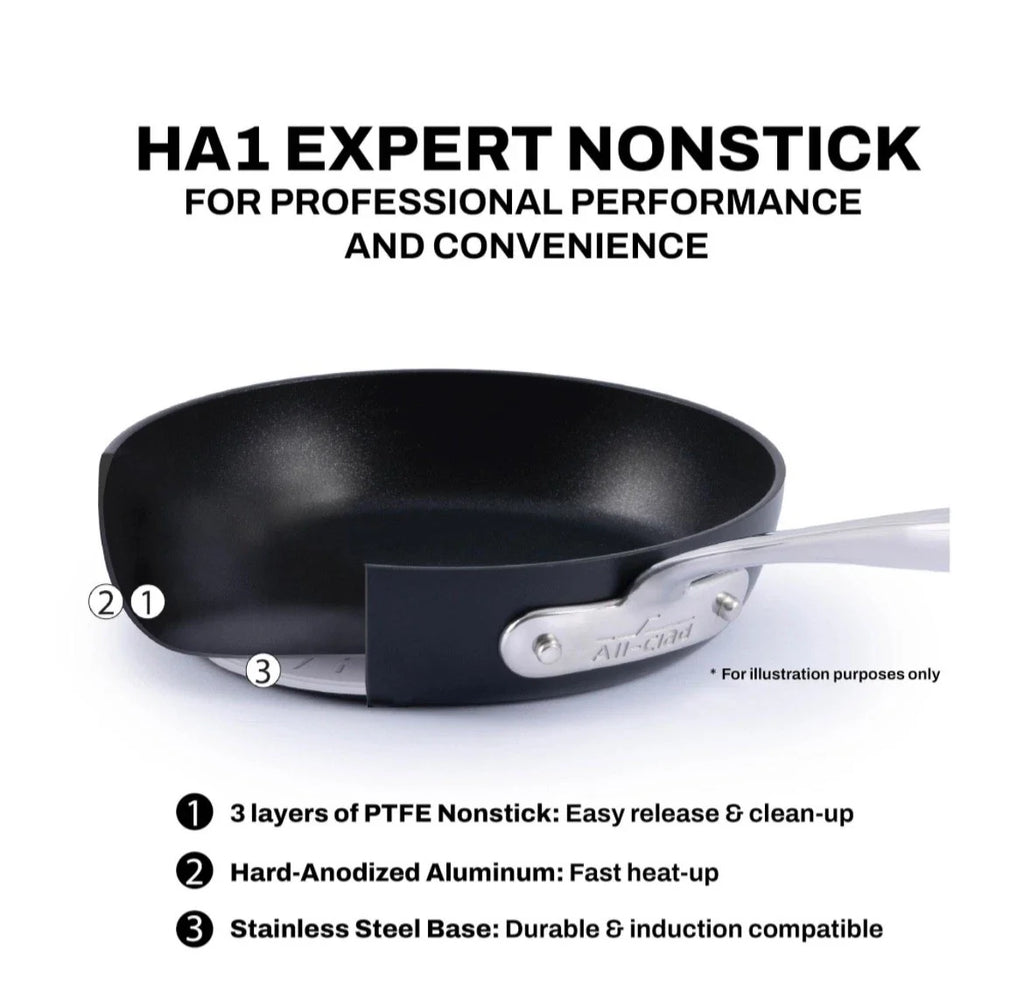 All-Clad HA1 13-PIECE Nonstick Cookware Set Hard Anodized Pots & Pans BRAND NEW