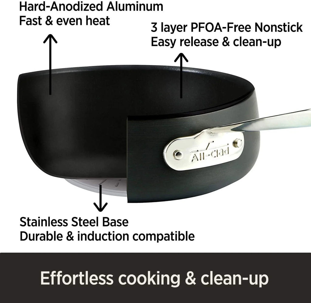 All-Clad E785SB64 HA1 Hard Anodized Nonstick 13 Piece Cookware Set