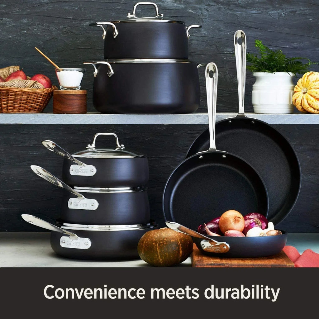 All-Clad E785SB64 HA1 Hard Anodized Nonstick 13 Piece Cookware Set